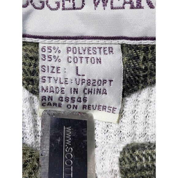 Vintage Wrangler Rugged Wear Thermal Lined Flannel Shirt Jacket Shacket Mens Lrg - Picture 13 of 15